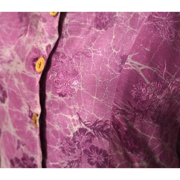 Sunset Rose Maxi Dress, Rayon Indonesia Dress, Size S Dress, Tie Dye Look Dress, - Picture 10 of 13